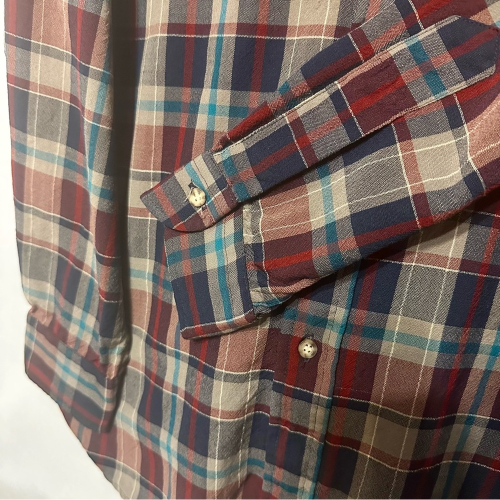 Pendleton Multicolor Plaid Button-Down Shirt - image 4